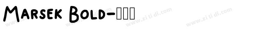 Marsek Bold字体转换
